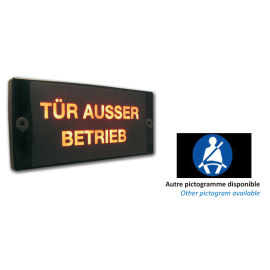 Afficheur lumineux LED à message extra plat pour bus/car